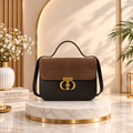 Luxury Suede Dual Tone Ladies Handbag SC-122