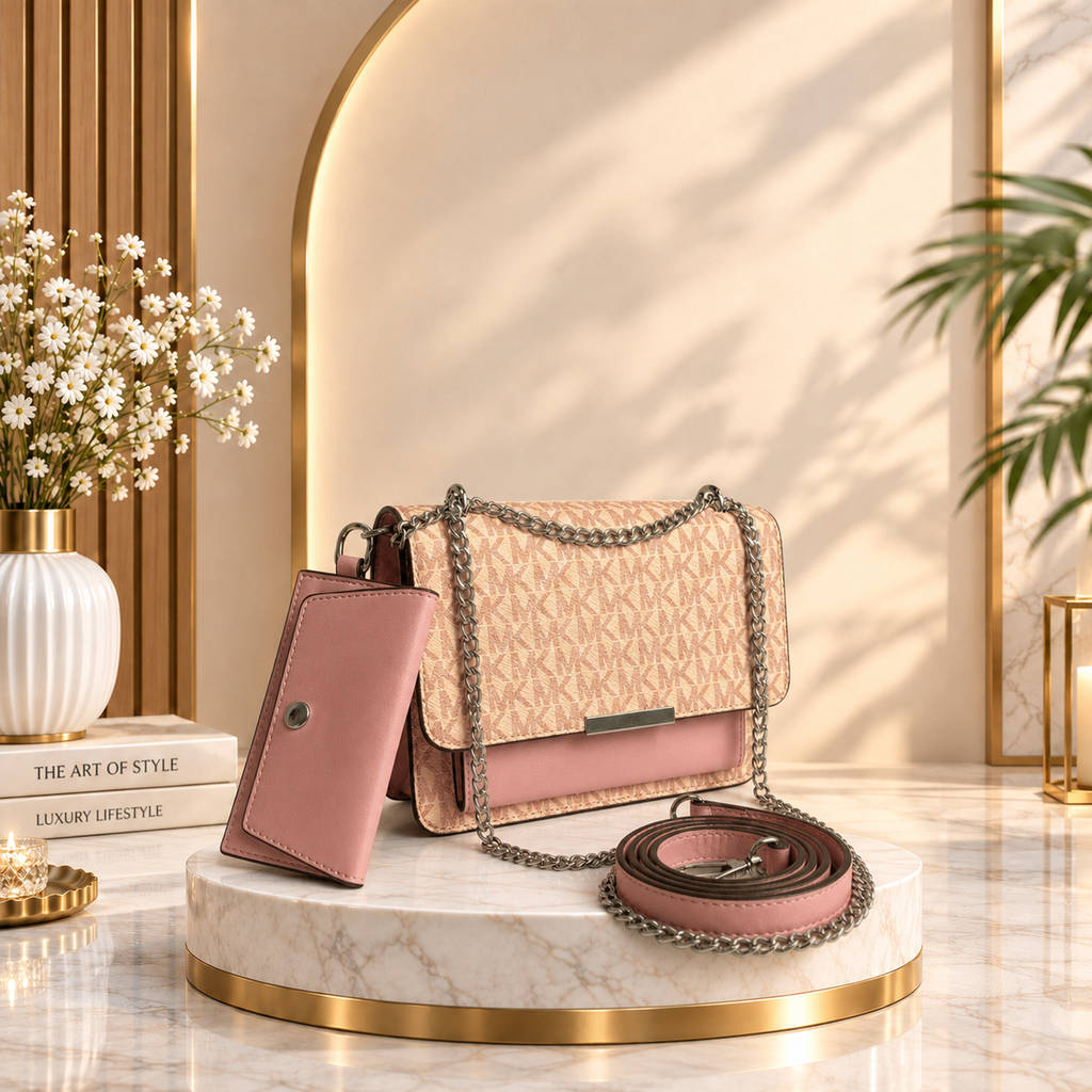 Monogram Ladies Crossbody Bag Matching Pouch SC-148