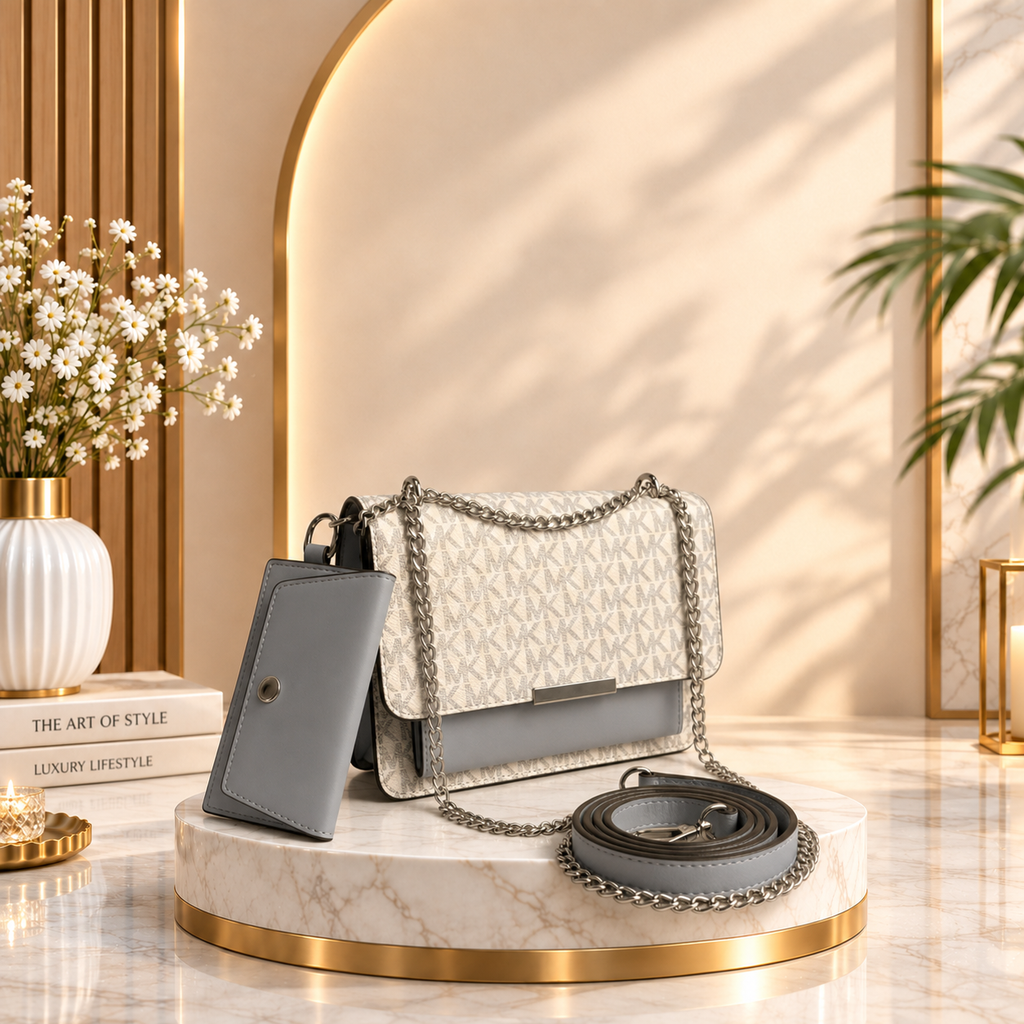Monogram Ladies Crossbody Bag Matching Pouch SC-148