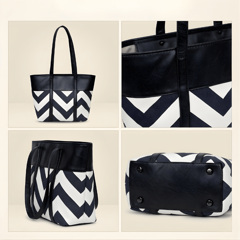 Premium Zig-Zag Pattern Tote Bag SC-061