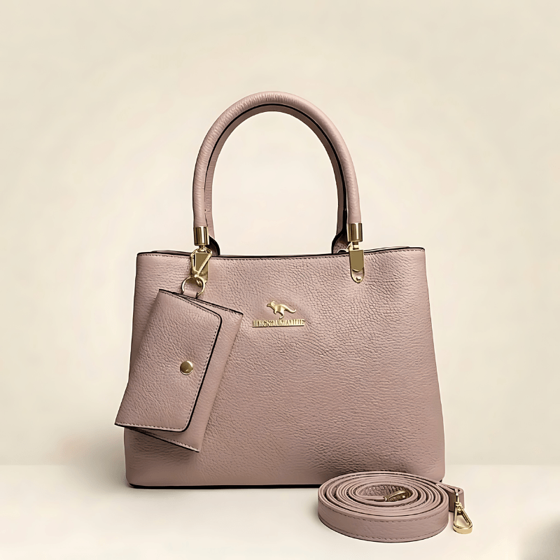 Luxury Textured Ladies Handbag With Matching Pouch SC-152