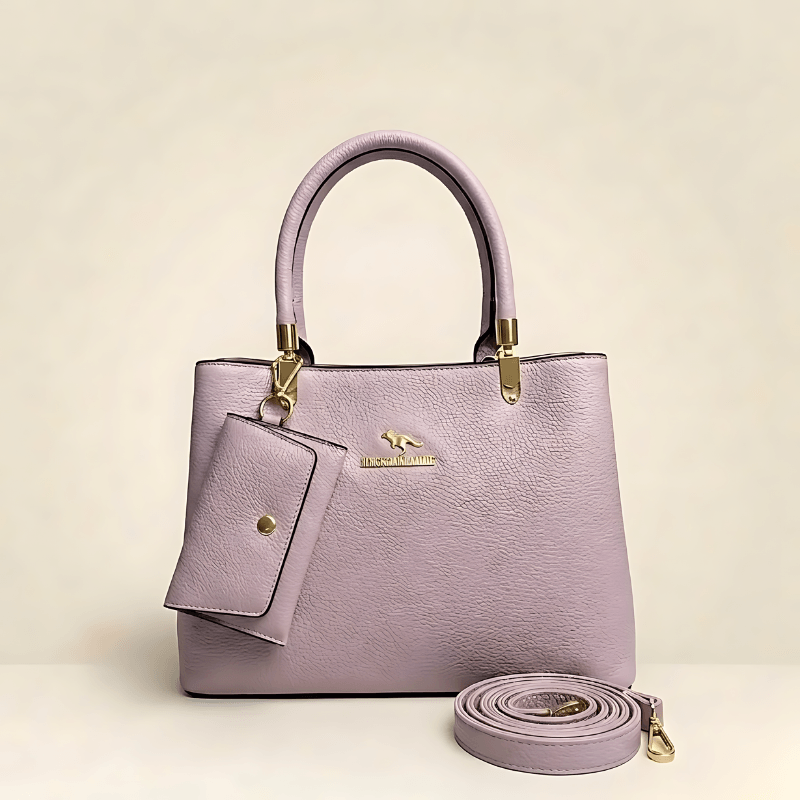 Luxury Textured Ladies Handbag With Matching Pouch SC-152