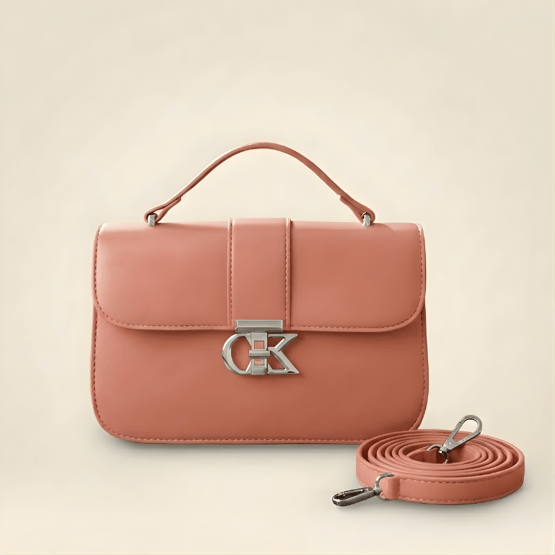 Luxury Minimalist Ladies Handbag Metallic Logo Clasp SC-127