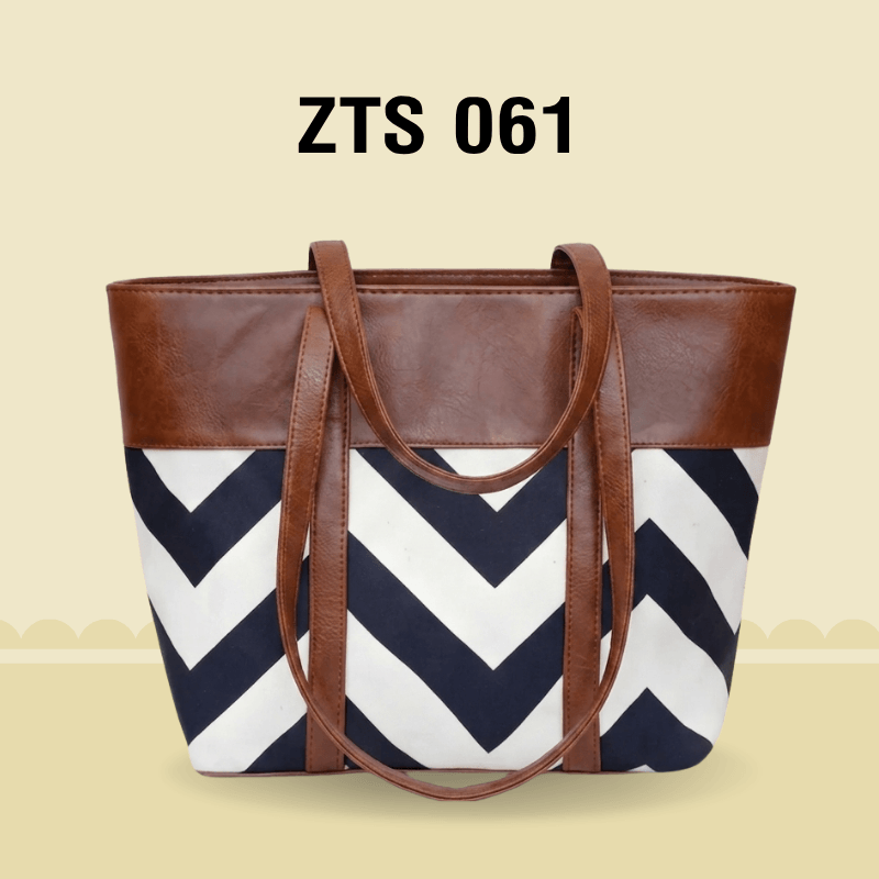 Premium Zig-Zag Pattern Tote Bag SC-061