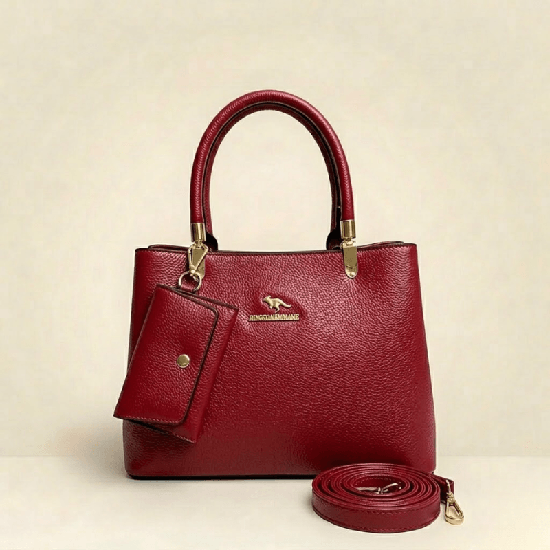Luxury Textured Ladies Handbag With Matching Pouch SC-152