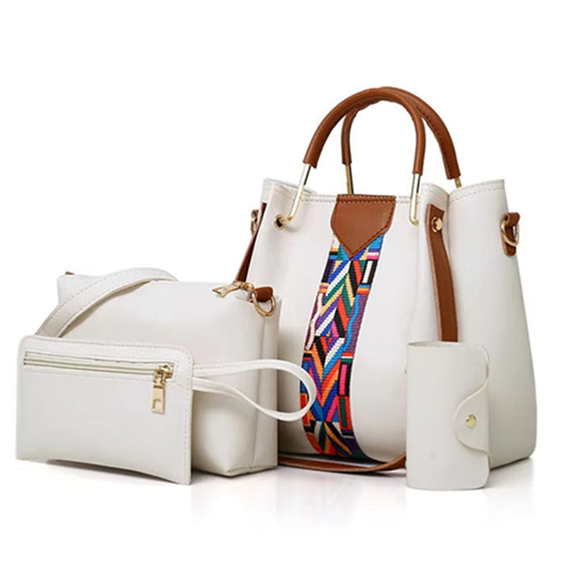 Women's Handbags 4-Piece Set with Zipper Closure SC-003