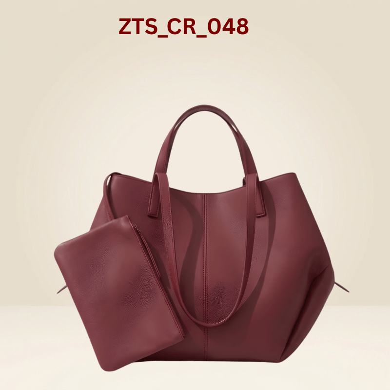 Spacious Tan Fox-Leather Everyday Shoulder Bag SC-048