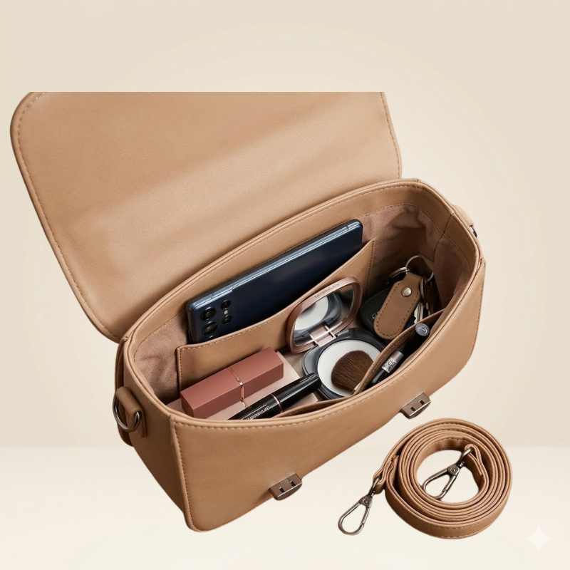 Women’s Handbag  Minimalist Tan Crossbody Lady Bag SC-154