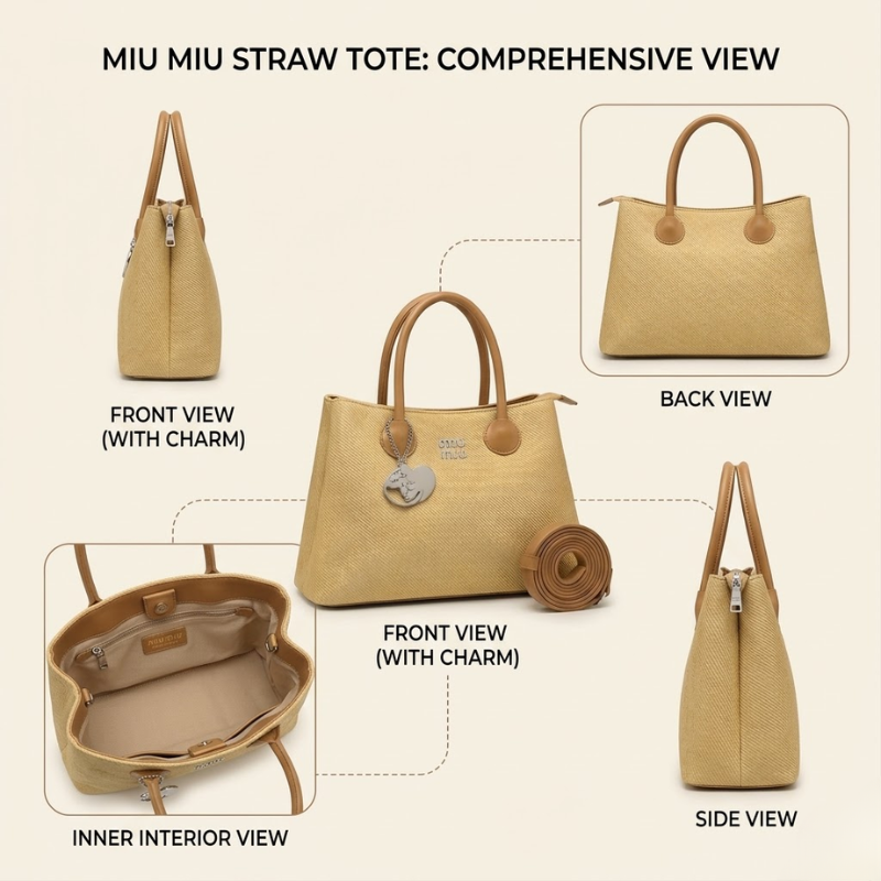 Ladies Stylish Daily Wear Tote with Designer Charm SC-153