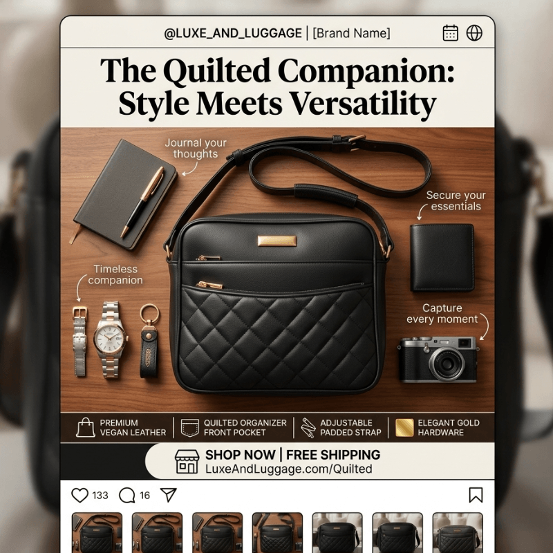 Classic Quilted Crossbody Shoulder Bag For Women SC-069