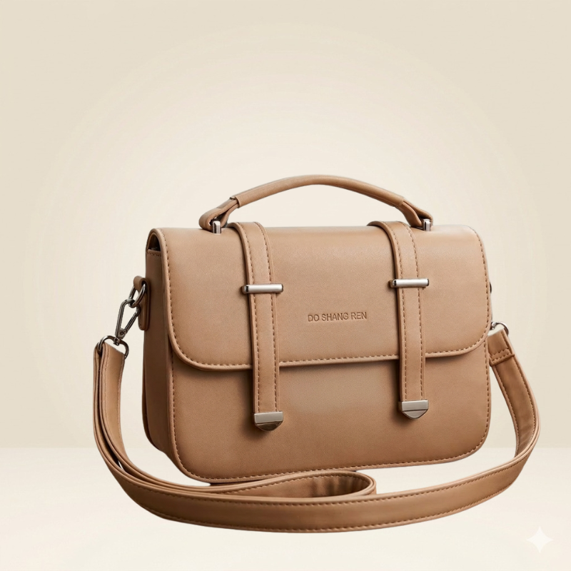 Women’s Handbag  Minimalist Tan Crossbody Lady Bag SC-154