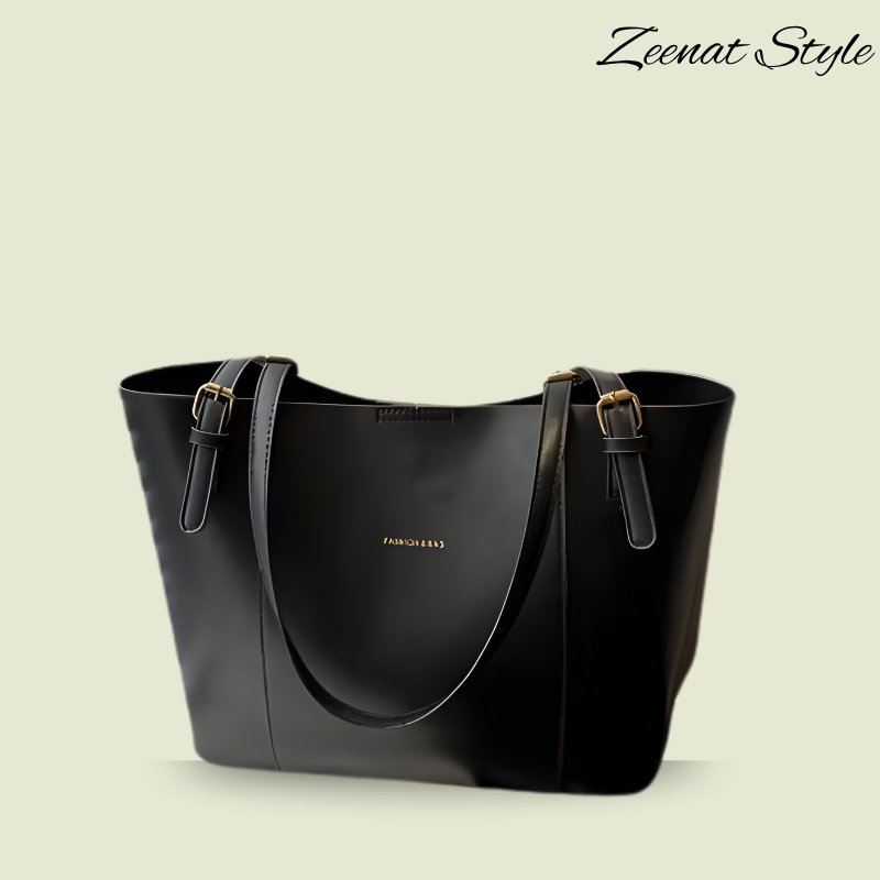 Sophisticated Two-Tone Structured Shoulder Bag SC-059