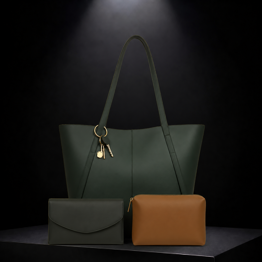 Tote Bag Premium 3-Piece Essential Set For Women SC-054