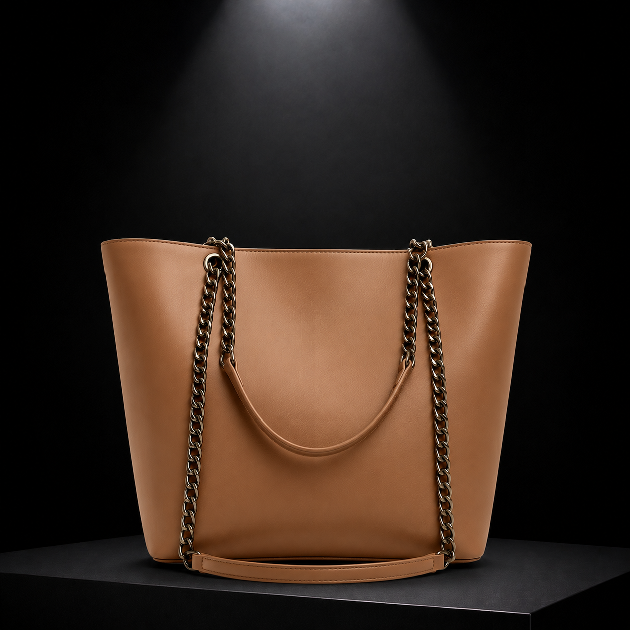 Tote Bag Chic Chain-Strap Leather Tote SC-020