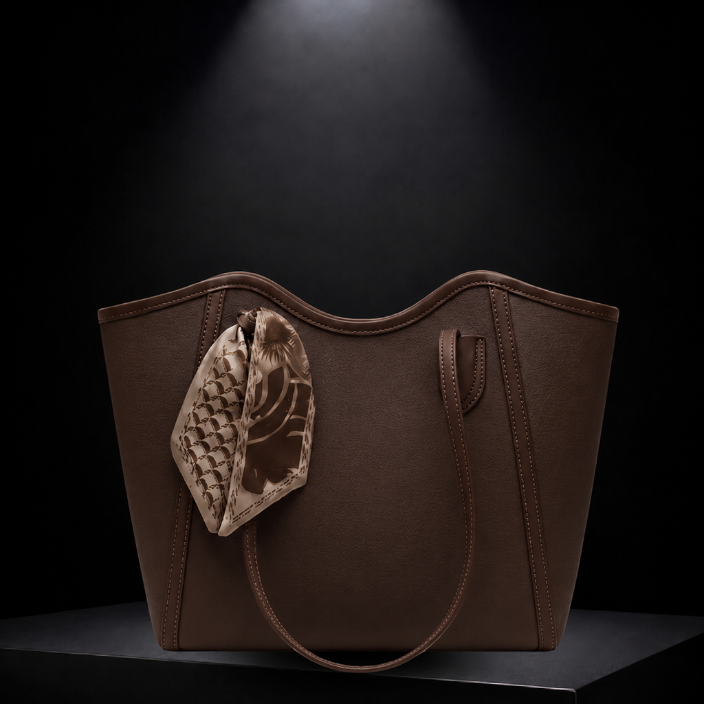 Tote Bag With Scarf Decorated in Pakistan SC-078