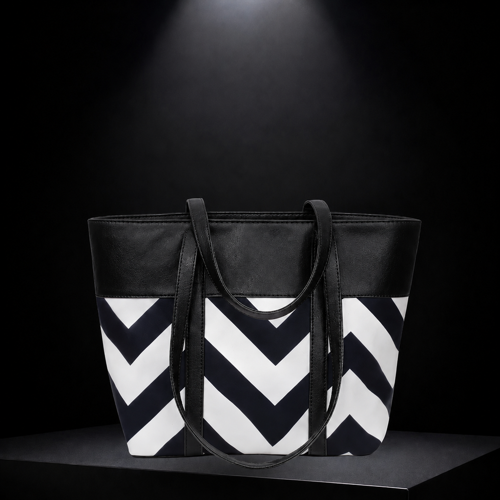 Premium Zig-Zag Pattern Tote Bag SC-061