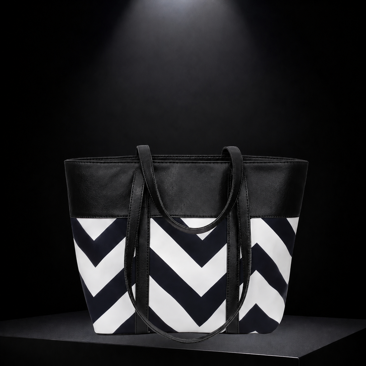Premium Zig-Zag Pattern Tote Bag SC-061