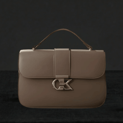 Luxury Minimalist Ladies Handbag Metallic Logo Clasp SC-127
