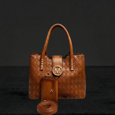 Luxury Quilted Ladies Tote Bag Matching Pouch SC-142