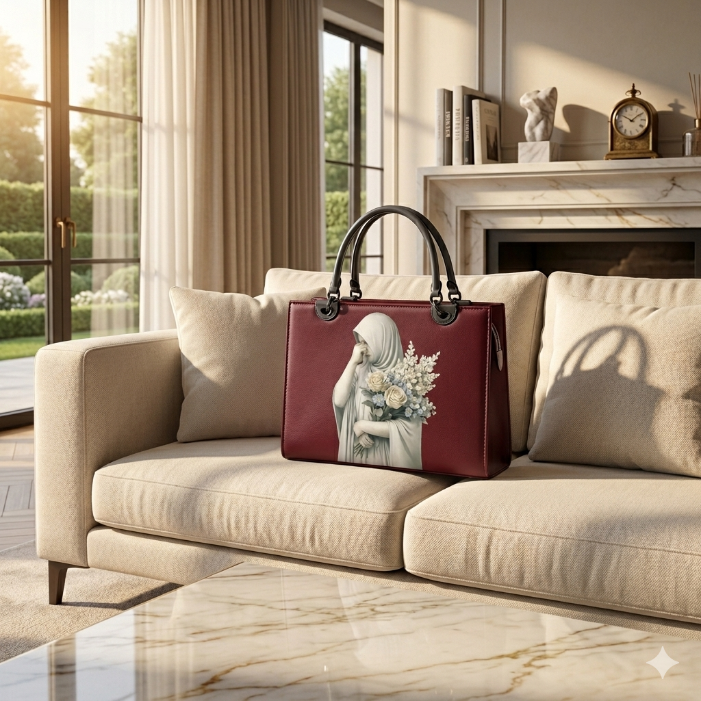 Canvas bag Chic Floral Hijabi Printed Bag SC-079