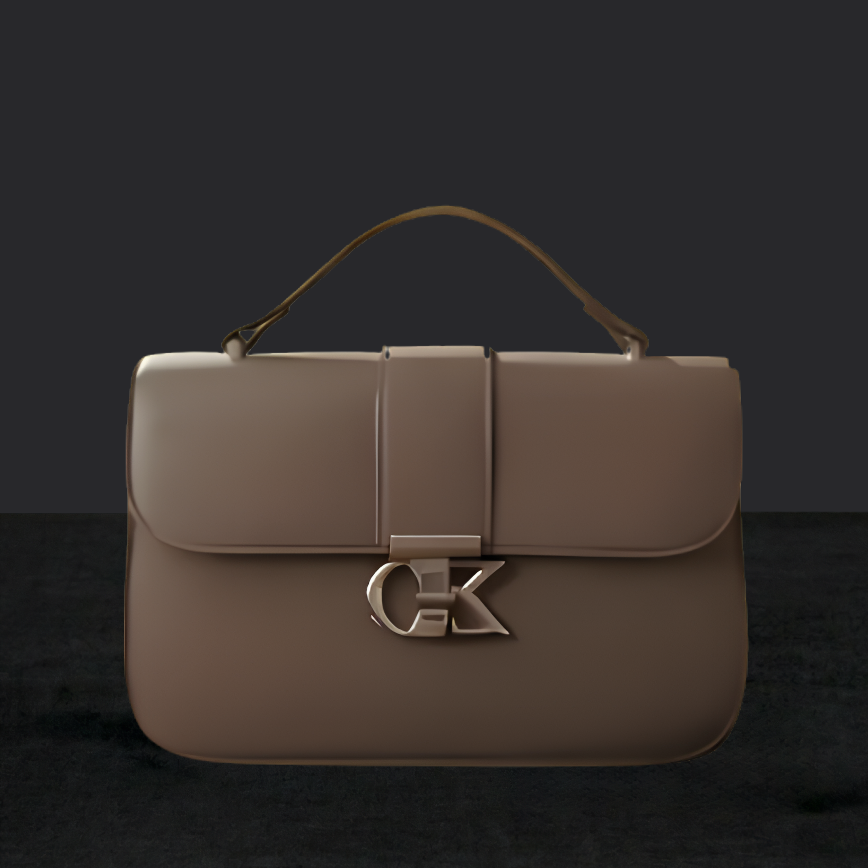 Handbag Modern Chic Black Top-Handle Bag SC_127