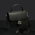Premium Tan Saddle Handbag with Metallic Clasp SC-126