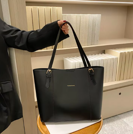 Sophisticated Two-Tone Structured Shoulder Bag SC-059