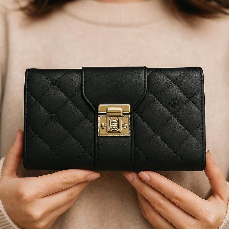 Elegant Pista Green Quilted Handbag SC-091