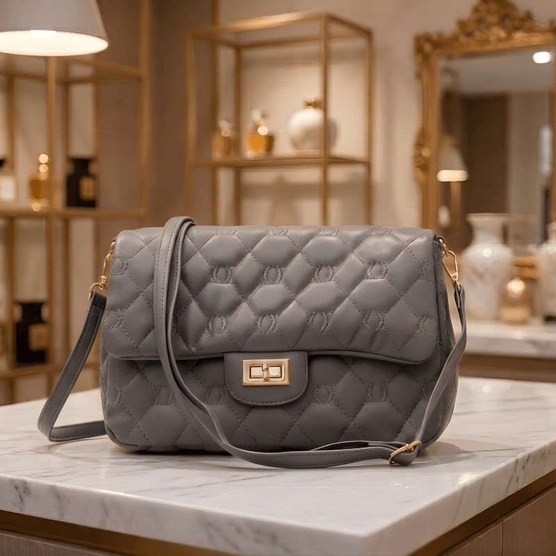 Caramel Quilted Strap Stylish Bag SC-058