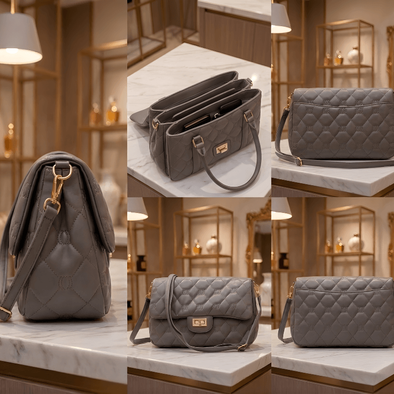 Caramel Quilted Strap Stylish Bag SC-058