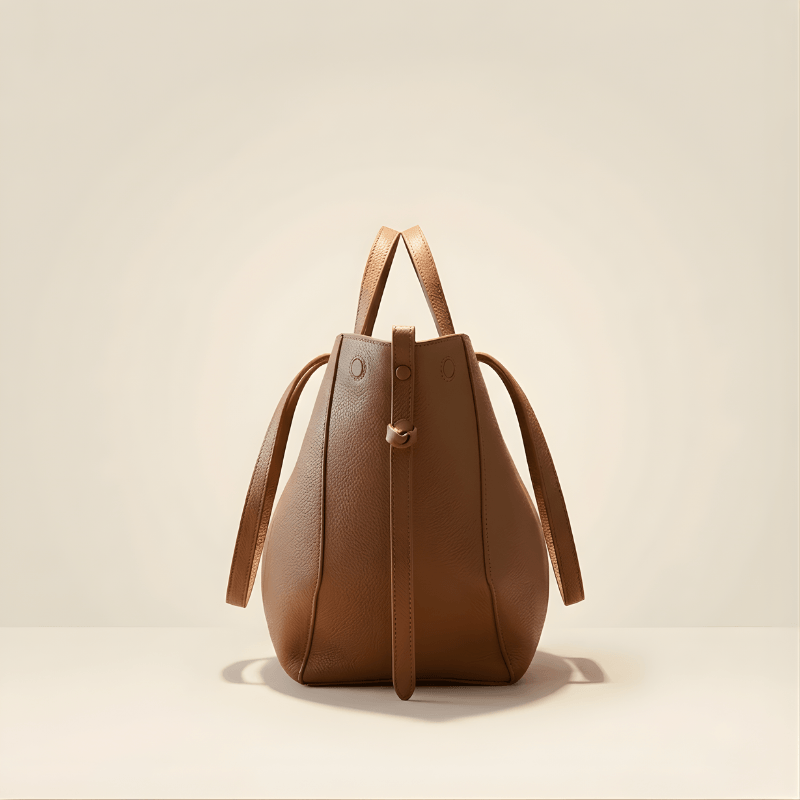 Spacious Tan Fox-Leather Everyday Shoulder Bag SC-048