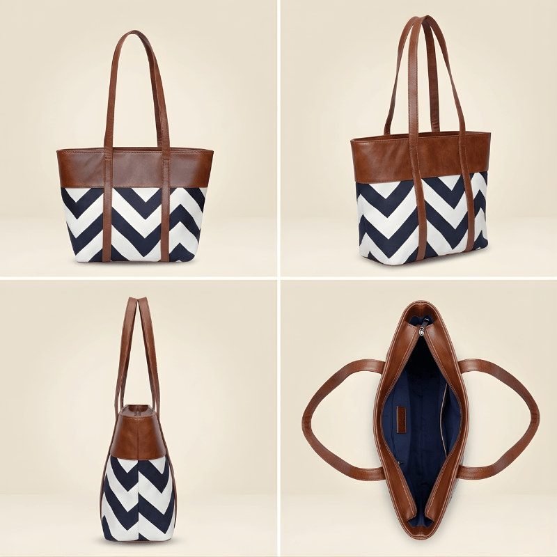 Premium Zig-Zag Pattern Tote Bag SC-061