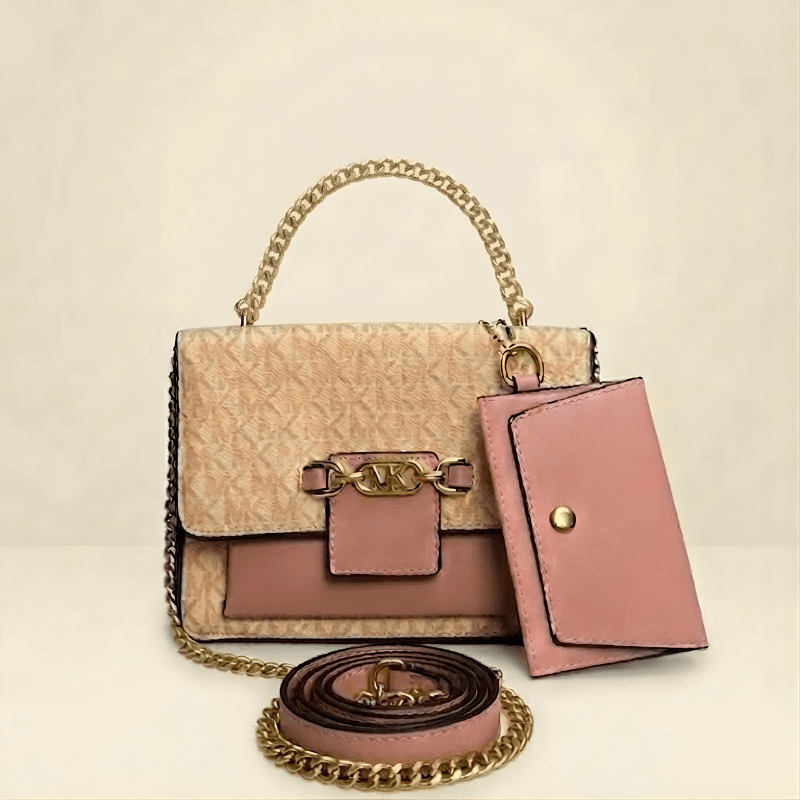 Signature Monogram Crossbody Bag with Mini Pouch SC-147