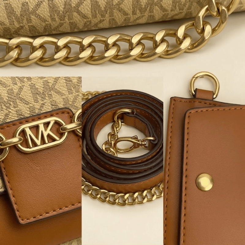 Signature Monogram Crossbody Bag with Mini Pouch SC-147