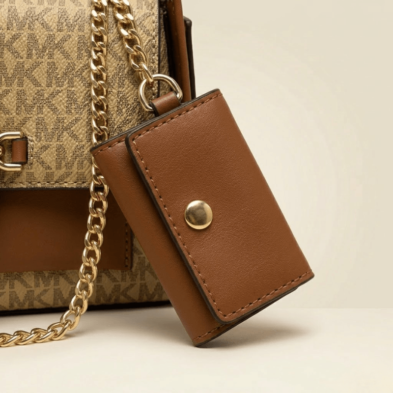 Signature Monogram Crossbody Bag with Mini Pouch SC-147