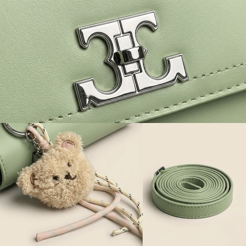 Luxury Smooth Ladies Crossbody Bag Teddy Charm SC-149