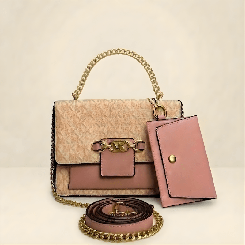 Signature Monogram Crossbody Bag with Mini Pouch SC-147
