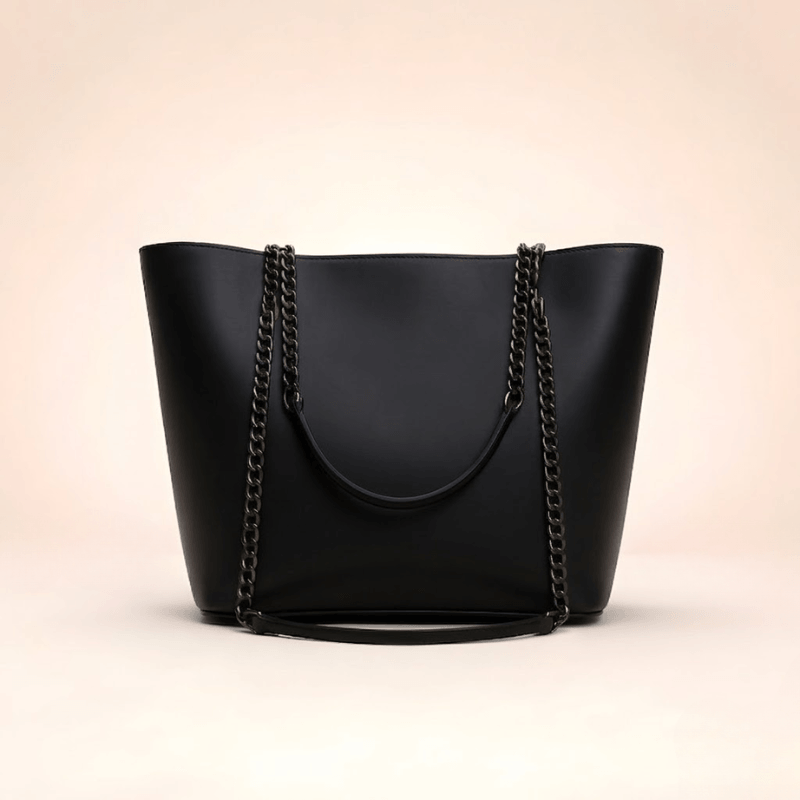 Tote Bag Chic Chain-Strap Leather Tote SC-020