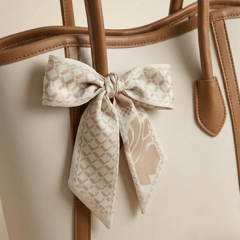Tote Bag With Scarf Decorated in Pakistan SC-078