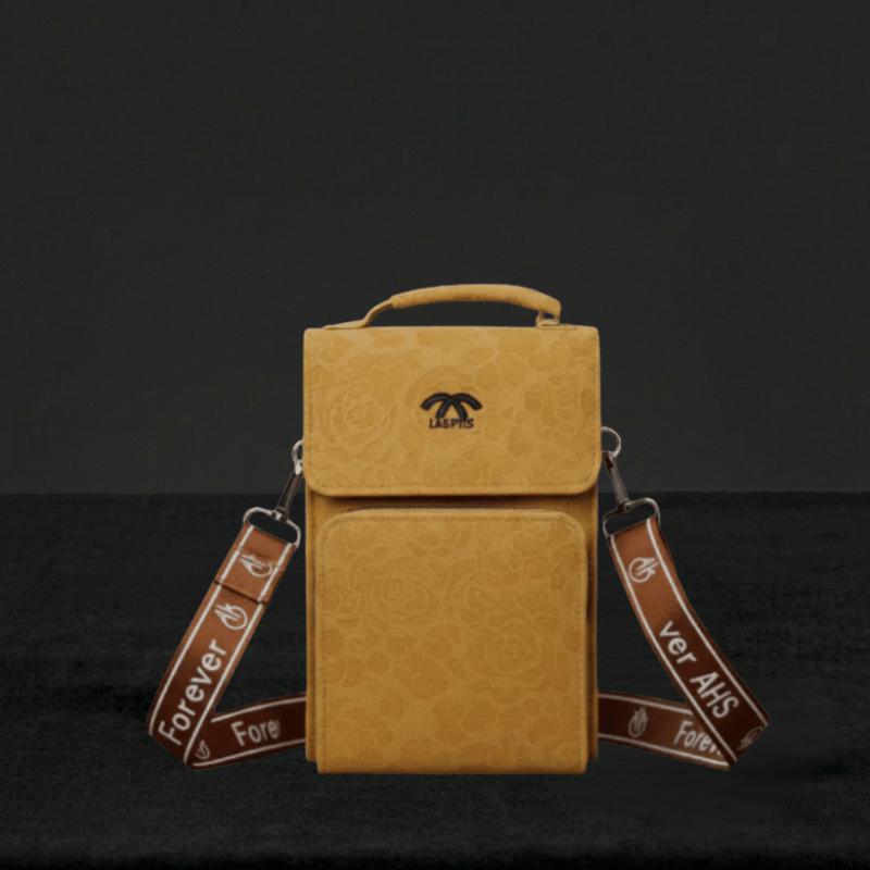 Mustard Crossbody Bag with Signature Wide Strap SC-007