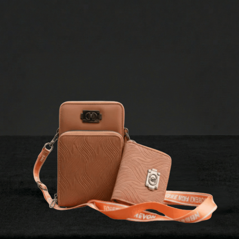 Crossbody Bag for women Textured Cross-body Mobile Bag & Wallet Set -SC-009