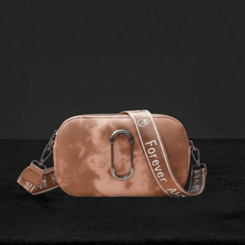 Crossbody Bag Peach Dual-Zip Camera Crossbody Bag SC-012