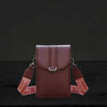 Crossbody Bag Premium Maroon Mobile Sling Bag with Wide Strap SC_031