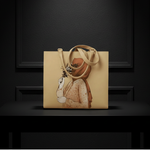 Hijabi Bag Elegant Square Art Handbag SC-053