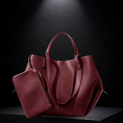 Spacious Tan Fox-Leather Everyday Shoulder Bag SC-048
