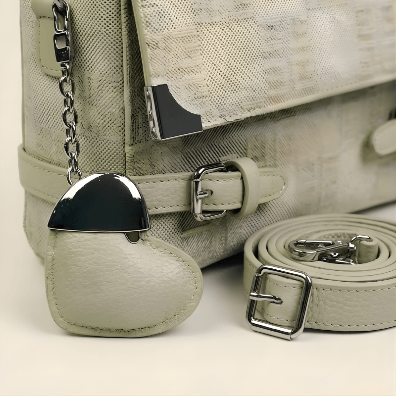Luxury Textured Ladies Shoulder Bag Heart Charm SC-133