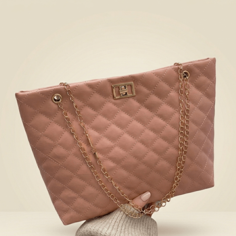 Elegant Quilted Chain Shoulder Bag – Premium Synthtic Leather SC-062