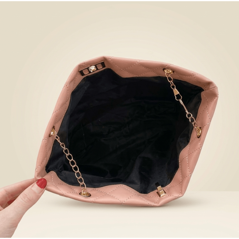 Elegant Quilted Chain Shoulder Bag – Premium Synthtic Leather SC-062