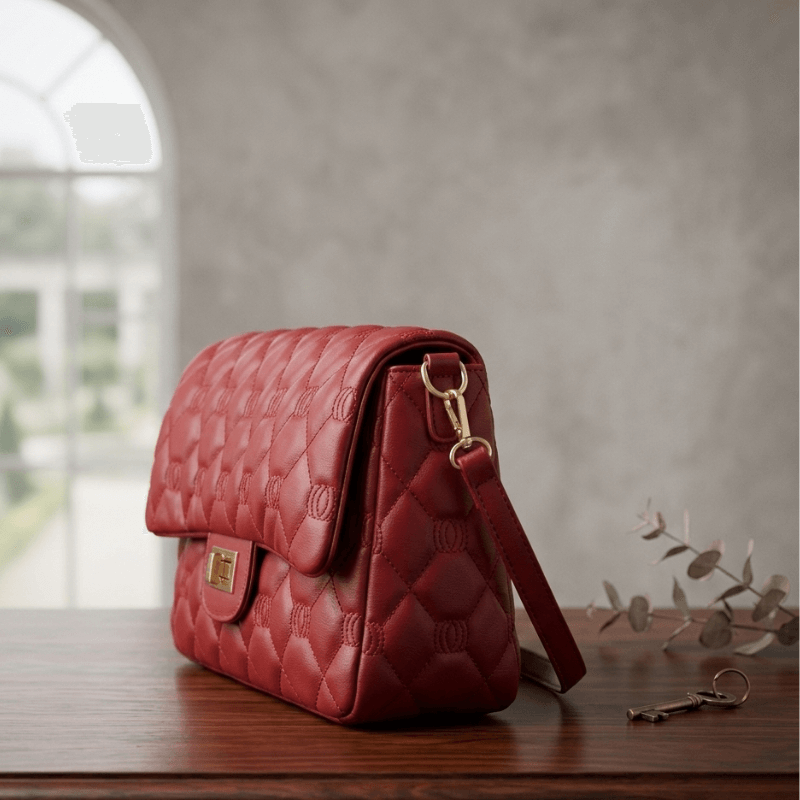 Caramel Quilted Strap Stylish Bag SC-058