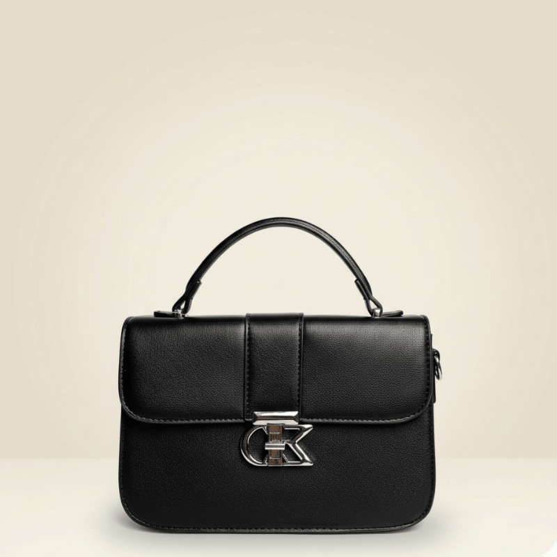 Handbag Modern Chic Black Top-Handle Bag SC_127